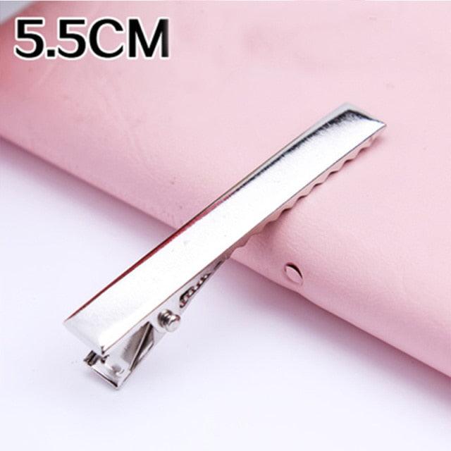 30PCS/Lot High Quality Hair Clips Iron Hairpins 3.2-5.5cm Basic Barrettes Cool Girls Silver-Color Ornament Women Gorgeous Hair Accessories For Women