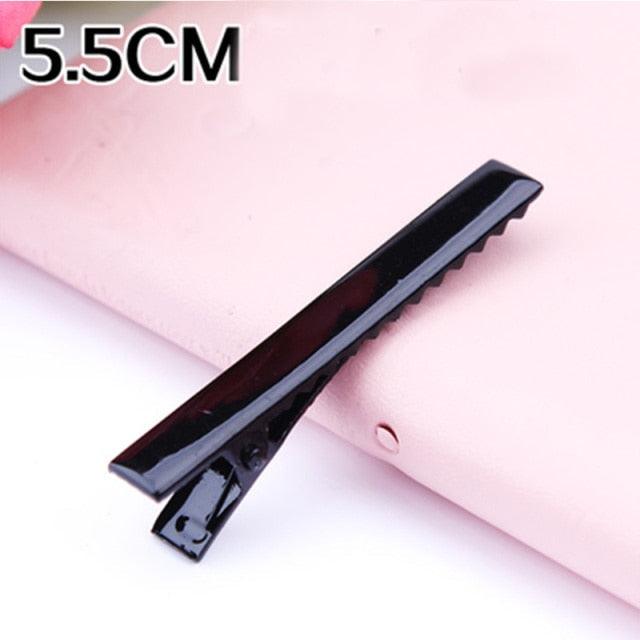 30PCS/Lot High Quality Hair Clips Iron Hairpins 3.2-5.5cm Basic Barrettes Cool Girls Silver-Color Ornament Women Gorgeous Hair Accessories For Women