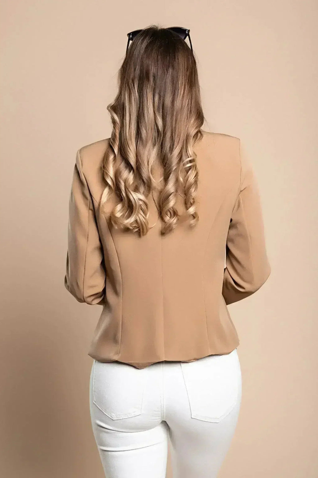 Camel Softina Blazer - Italian Tailored Fit | Femstylo
