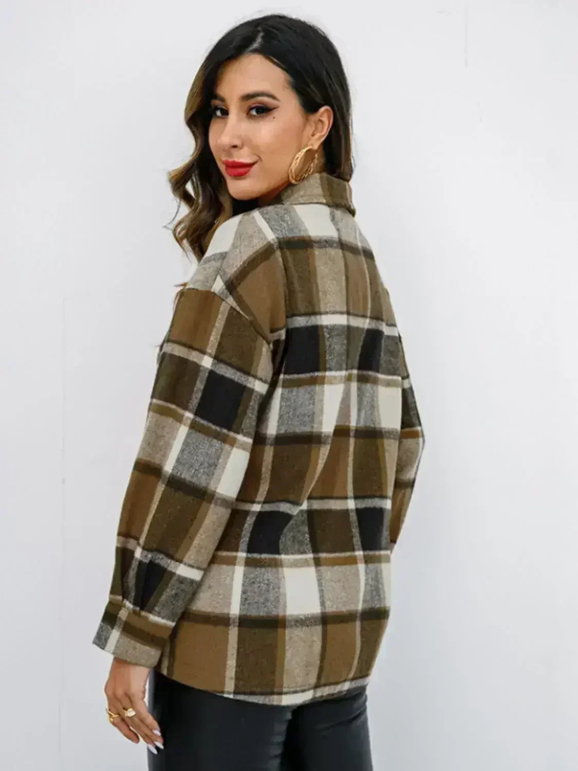 Pumpkin Spice Button-Down Jacket