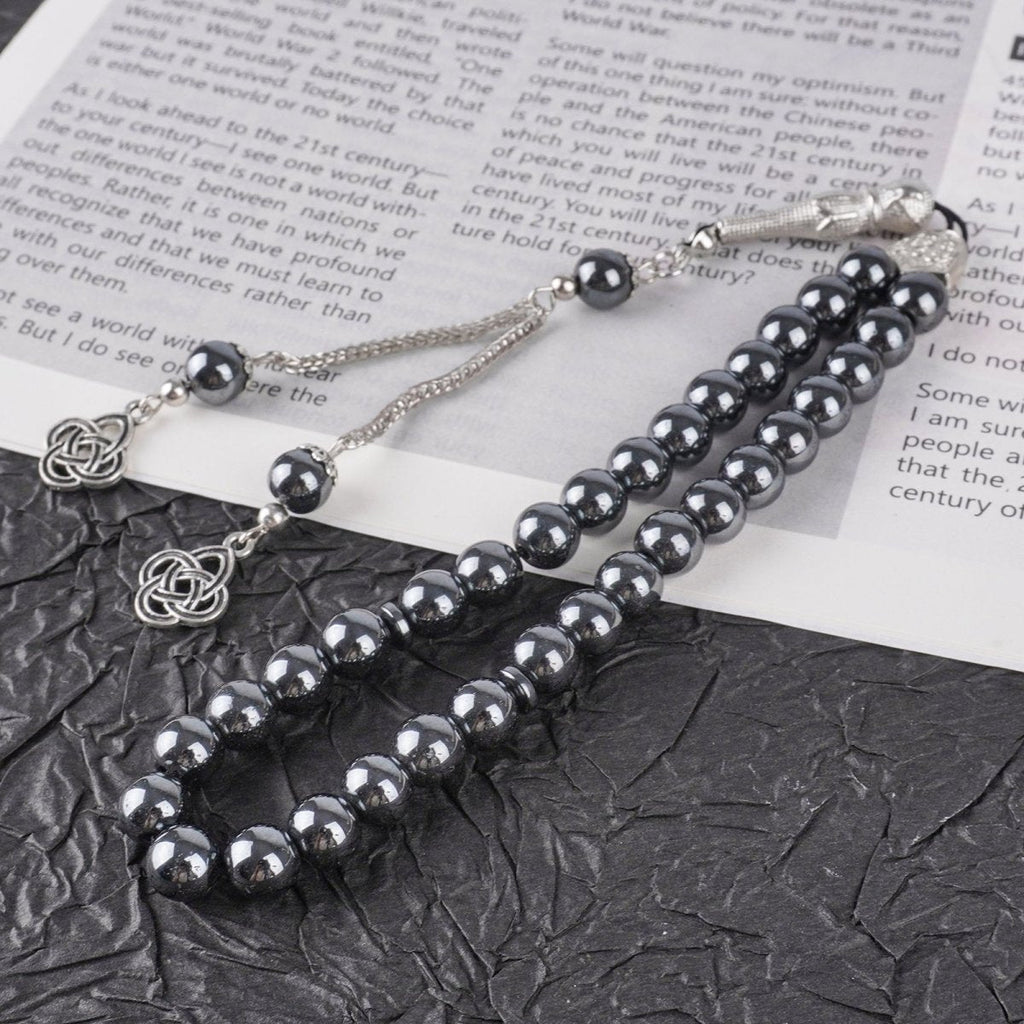 33 Bead Black Obsidian Tasbeeh(MR085)