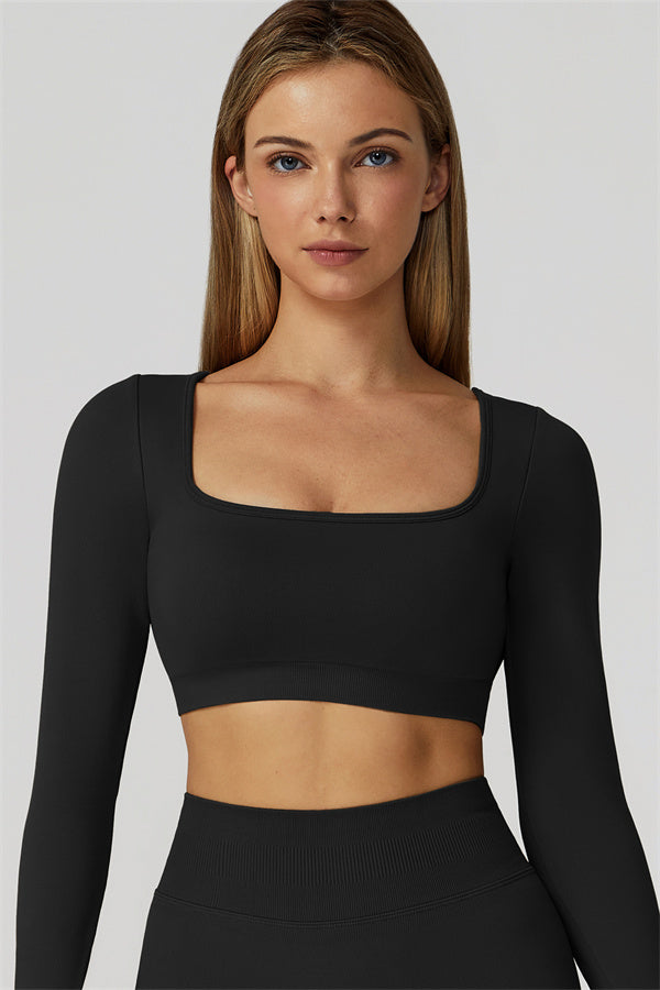 The Reign Long Sleeve Crop Top Leggings 2-Piece Set