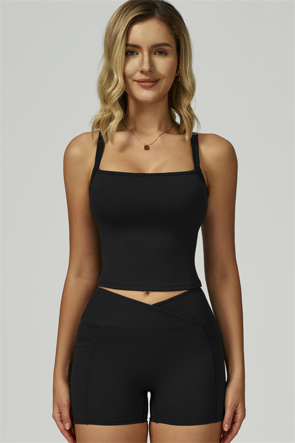 The Flourish Crop Tank Shorts 2-Piece Set