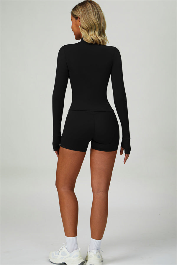 The Seraphine Jacket Sports Bra Shorts 3-Piece Set