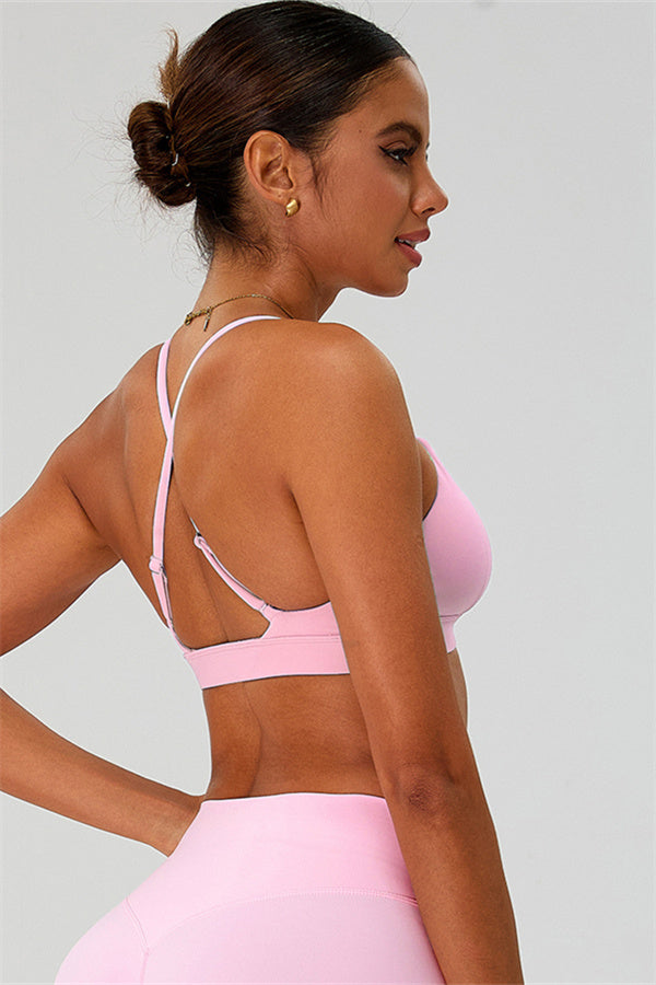 The Ember Sports Bra Crop Top Shorts 3-Piece Set