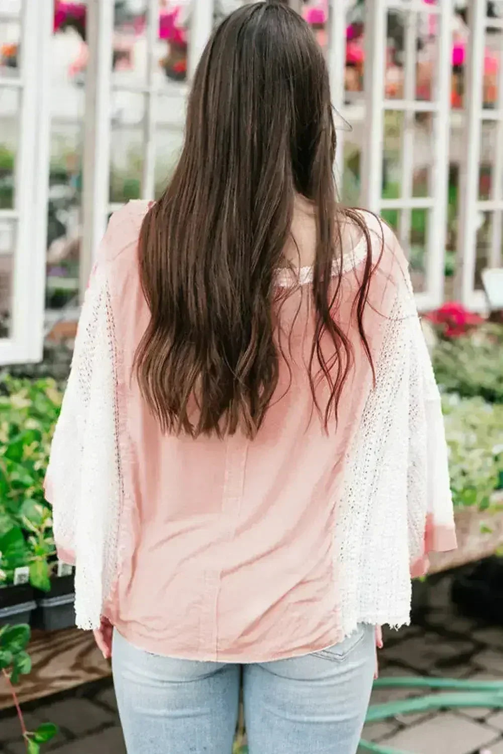 Floral Lace Crochet Blouse - Batwing Sleeves | S-2XL | Femstylo