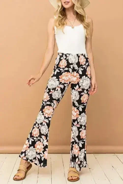 And The Why Wrinkle-Free Stretch Bell Bottom Flare Pants