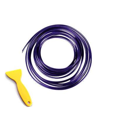 3/5M Auto Moulding Trim Car Interior Decoration Strip Car Seal Moulding Strip Car Interior Moulding Trim Car Interior Moulding Trim Electroplating Color Film Car Interior Exterior Decoration Door Dashboard Edge Universal Car Trim Line Strip