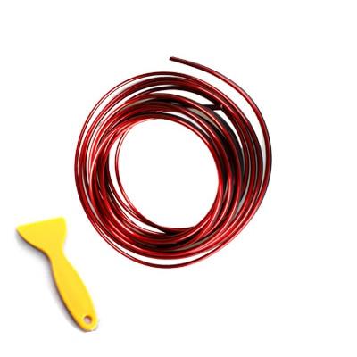 3/5M Auto Moulding Trim Car Interior Decoration Strip Car Seal Moulding Strip Car Interior Moulding Trim Car Interior Moulding Trim Electroplating Color Film Car Interior Exterior Decoration Door Dashboard Edge Universal Car Trim Line Strip