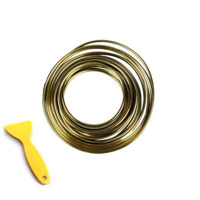 3/5M Auto Moulding Trim Car Interior Decoration Strip Car Seal Moulding Strip Car Interior Moulding Trim Car Interior Moulding Trim Electroplating Color Film Car Interior Exterior Decoration Door Dashboard Edge Universal Car Trim Line Strip
