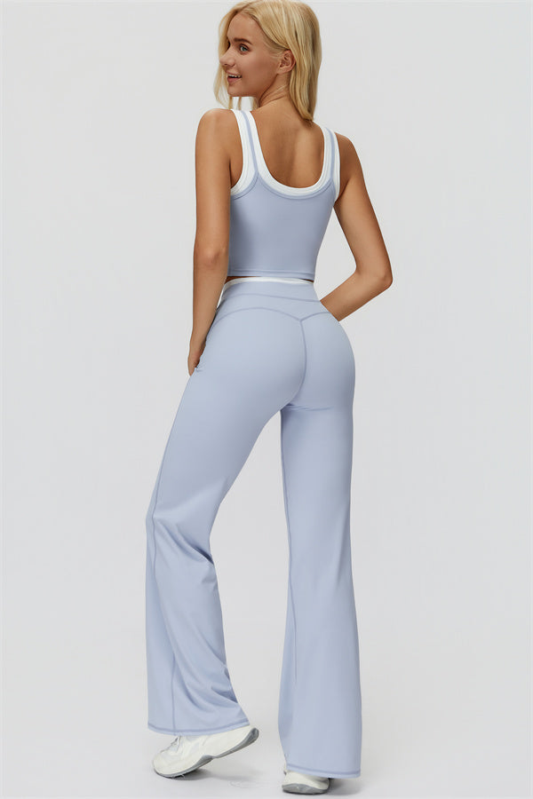 The Canyon Crop Tank Flared Leggings 2-Piece Set