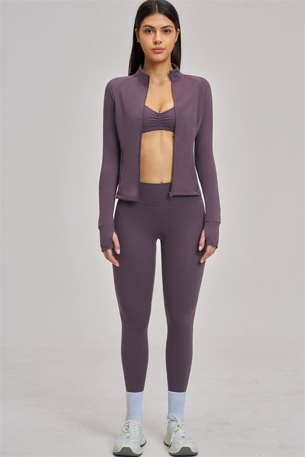 The Swoon Jacket Sports Bra Leggings 3-Piece Set