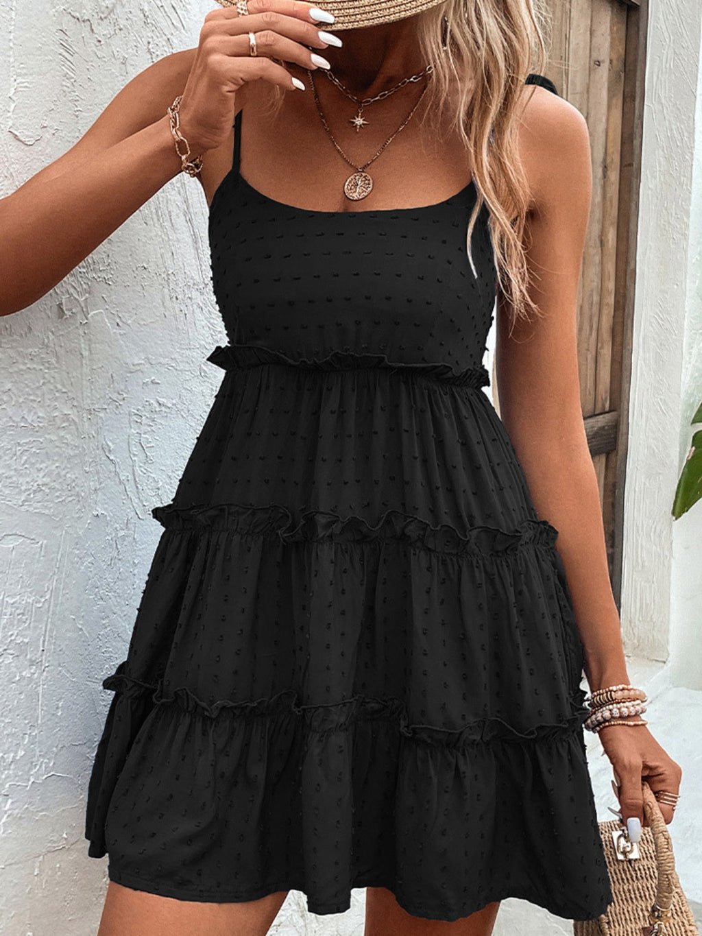 Elegant White Spaghetti Strap Dress Minimalist & Chic Summer Essential Unique Retro Dress