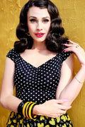 Isabel Top in Polka Dots