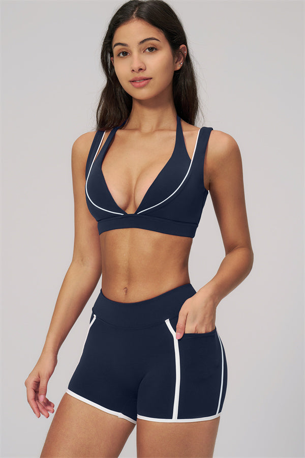 The Clarity Contour Line Sports Bra Shorts 2-Piece Set