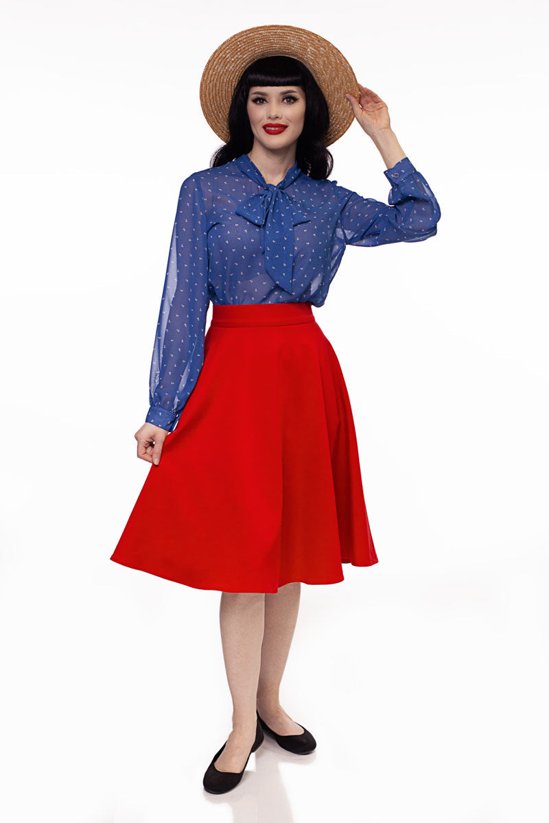 Charlotte Skirt in Red