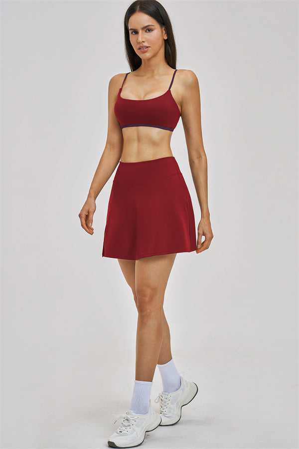 The Seraphine Sports Bra Skirt 2-Piece Set