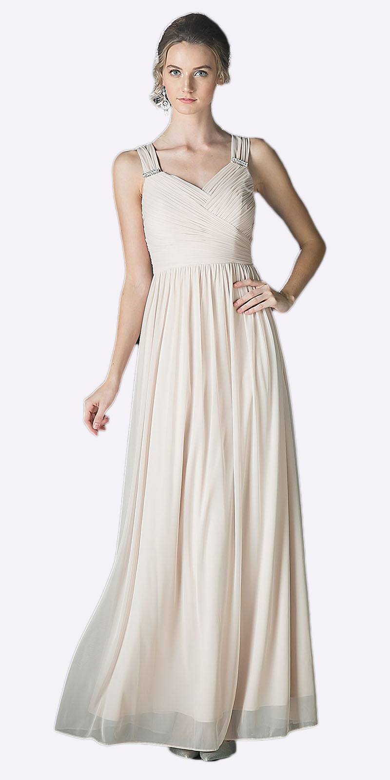 CLEARANCE - Cinderella Divine 3984 Long Chiffon Dress Sleeveless (Size XL)