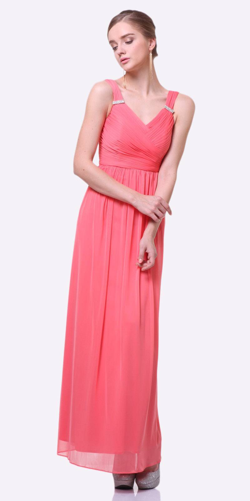 CLEARANCE - Cinderella Divine 3984 Long Chiffon Dress Sleeveless (Size XL)