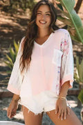 Floral Lace Crochet Blouse - Batwing Sleeves | S-2XL | Femstylo