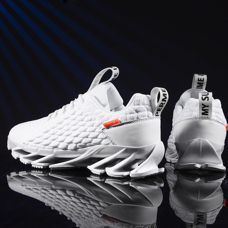 Mens Modern Sneakers Breathable Running Shoes Outdoor Sport Casual Couples Gym Mens Lightweight Unique Design Bottom Breathable Tennis Sport Sneakers