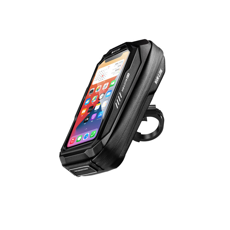 Bicycle Touchscreen Front Frame Bag Phone Case With Double Zippers Cycling Bike Accessories Bike Bag Bike Phone Bag Bike Pouch Bicycle Front Frame Bag Waterproof Top Tube Handlebar Bag Bike Phone Mount Bag Cycling Storage Bag