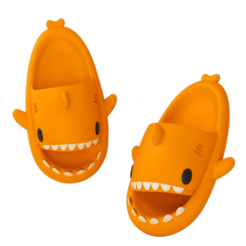 New Men and Women Summer Slippers Lovely Shark Shape Slides Outdoor Women Shoes Flip Flops Lightweight Open Toe Beach Pool Slides Sandals Shark Shower Slipper