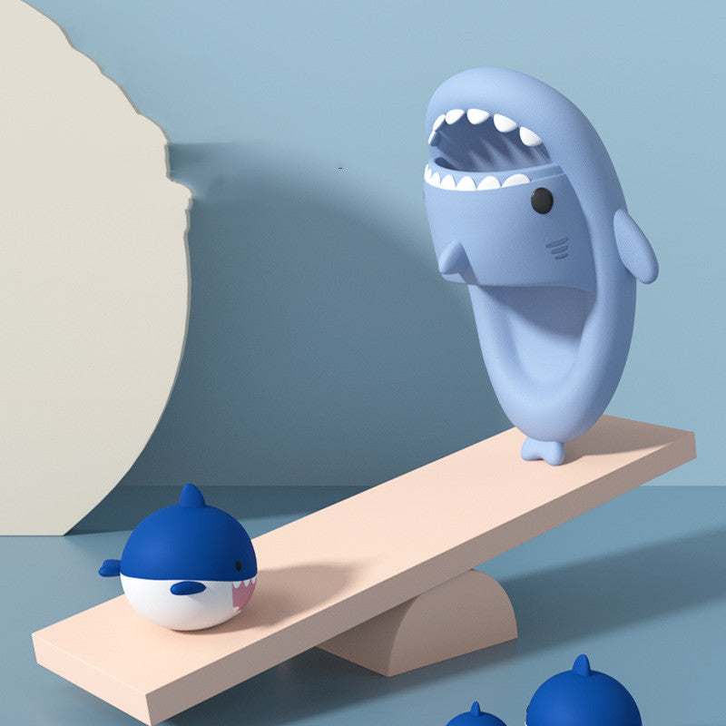New Summer Slippers Lovely Shark Shape Slides Outdoor Women Shoes Kids Children Flip Flops Lightweight Open Toe Beach Pool Slides Sandals Shark Shower Slipper Toddler Non-Slip Summer Slippers Water Shoes