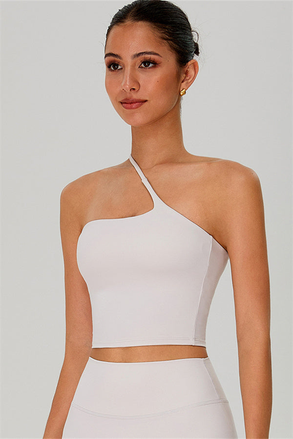 The Jewel One-Shoulder Crop Top Shorts 2-Piece Set
