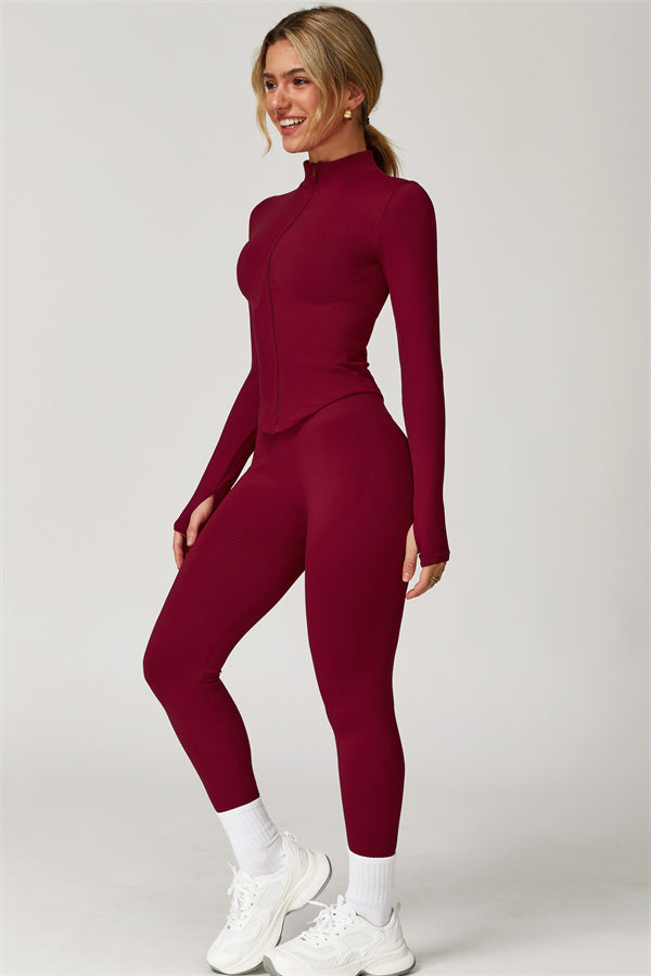 The Delight Jacket Sports Bra Leggings 3-Piece Set