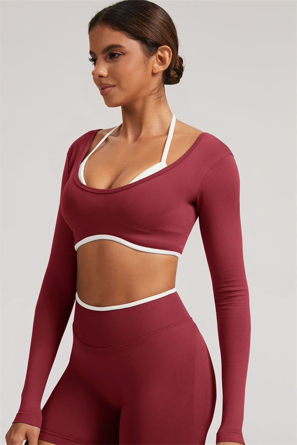 The Elevate Long Sleeve Crop top