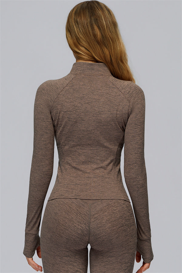 The Radiance Jacket Racerback Sports Bra Leggings 3-Piece Set