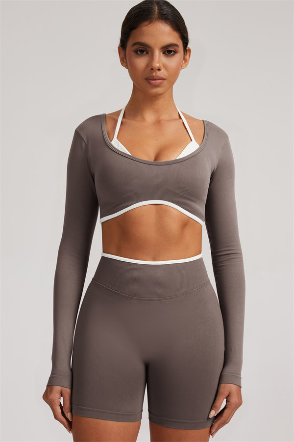 The Elevate New Long Sleeve Crop top