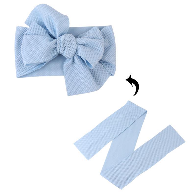 Elastic Candy Solid Color Head Wrap Newborn Head bands Bowknot Bows for Baby Girl Hair Accessories