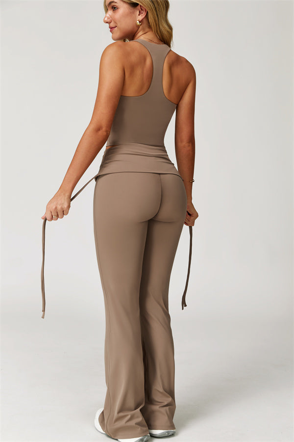 The Echo Tank Top Flared Leggings 2-Piece Set