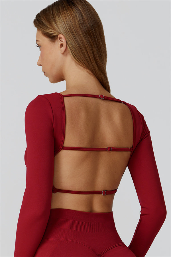 The Reign Long Sleeve Crop Top Leggings 2-Piece Set
