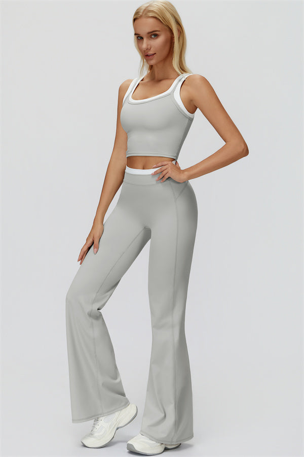 The Canyon Crop Tank Flared Leggings 2-Piece Set
