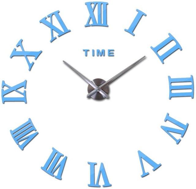 3D Big Acrylic Mirror Wall Clock Quartz Watch 3D Wall Clock Mirror Surface Decorative Clock Large Wall Sticker Clock for Living Room Bedroom Office Home Decorations Still Life Clocks Modern Home Decoration Living Room Stickers