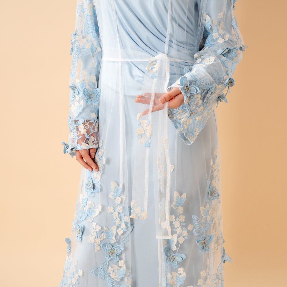 Butterfly Whisper Open Abaya(MOA303)