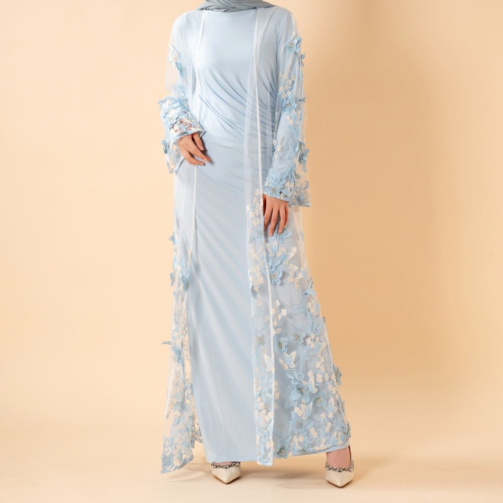Butterfly Whisper Open Abaya(MOA303)