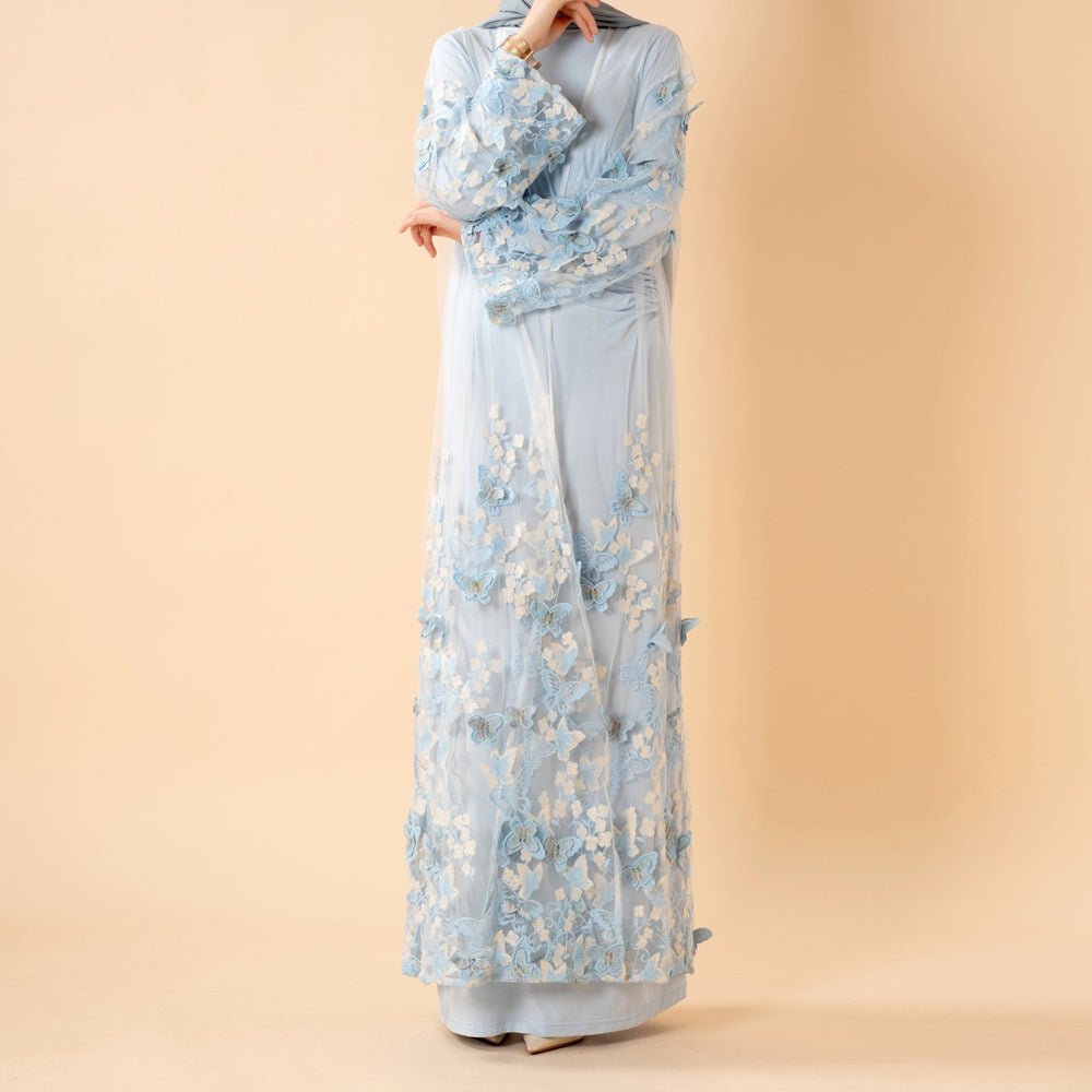 Butterfly Whisper Open Abaya(MOA303)