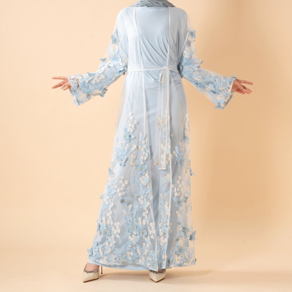 Butterfly Whisper Open Abaya(MOA303)