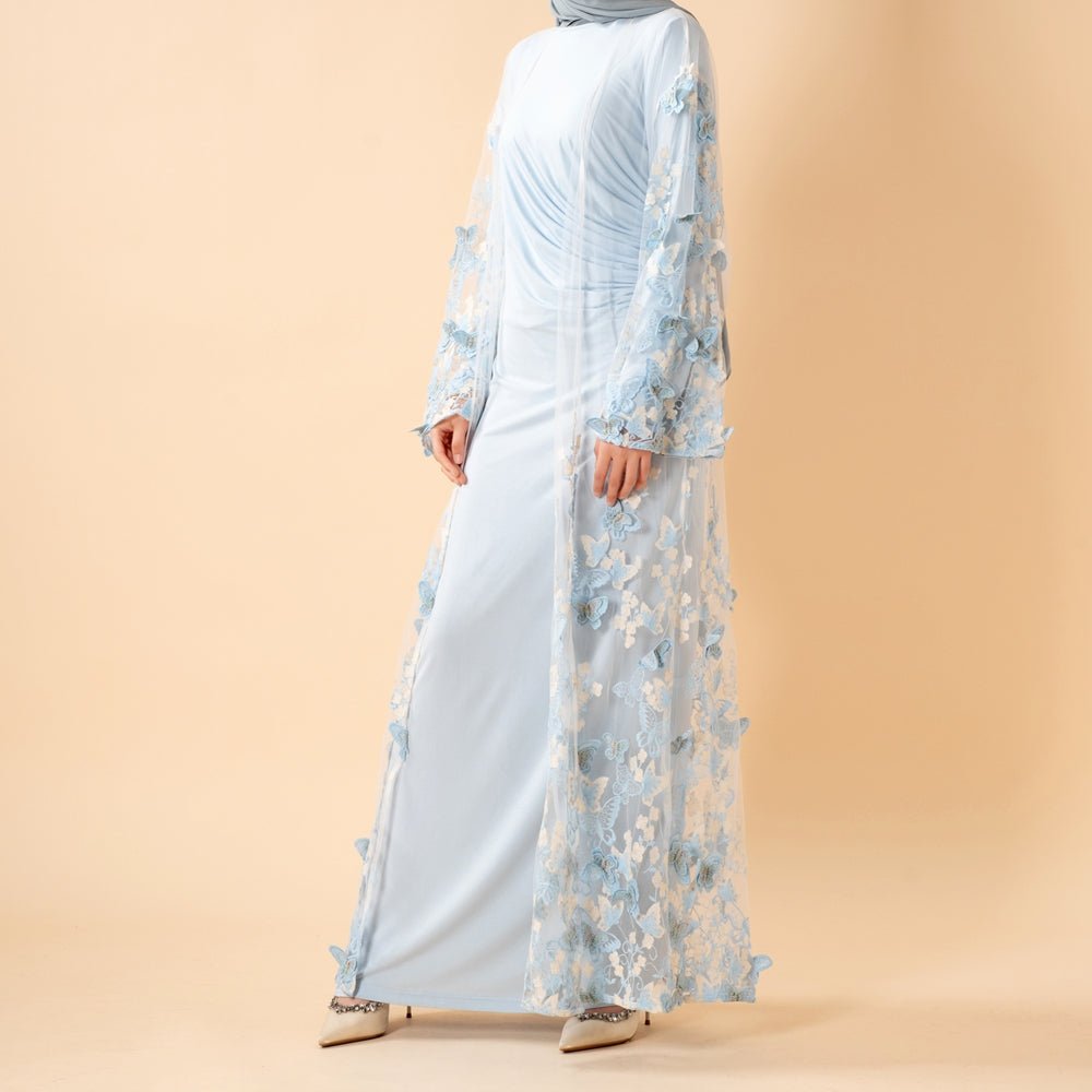 Butterfly Whisper Open Abaya(MOA303)