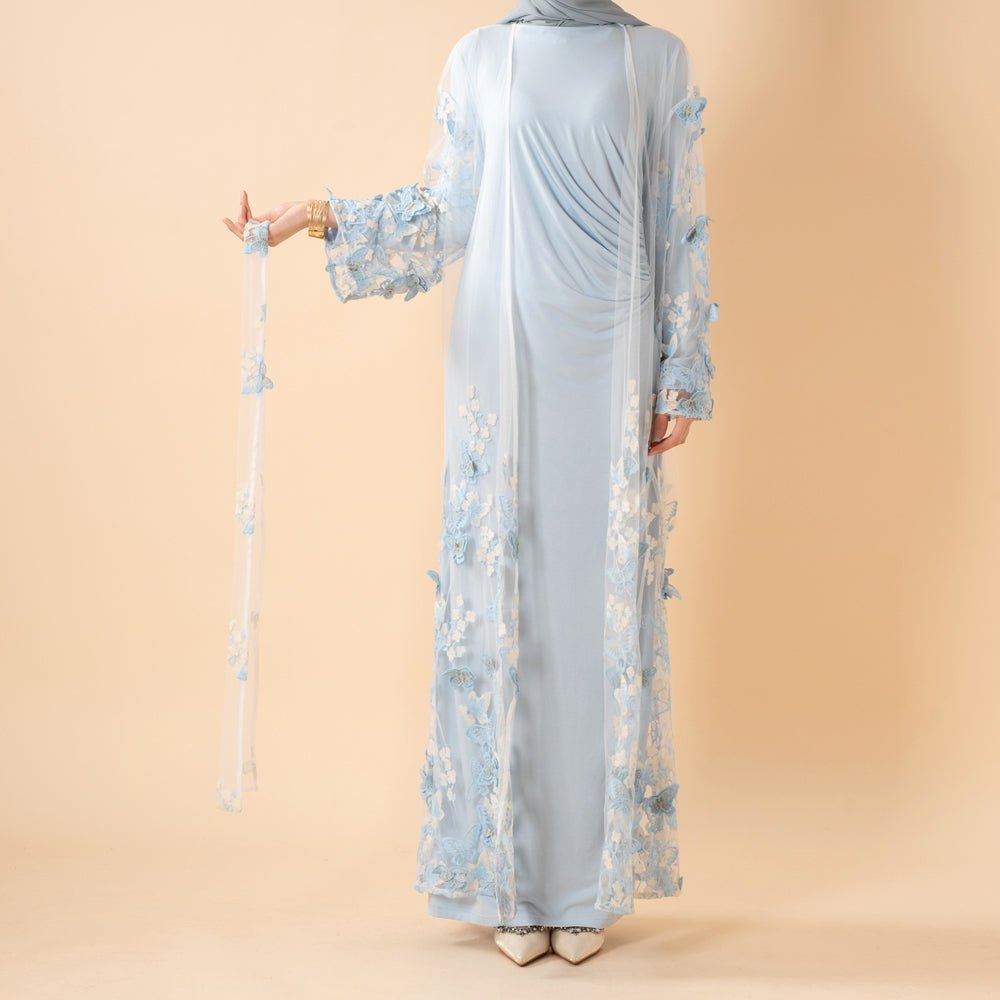 Butterfly Whisper Open Abaya(MOA303)