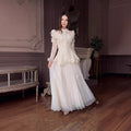 3D Butterfly Lace & Tulle Gown Set(MS223)