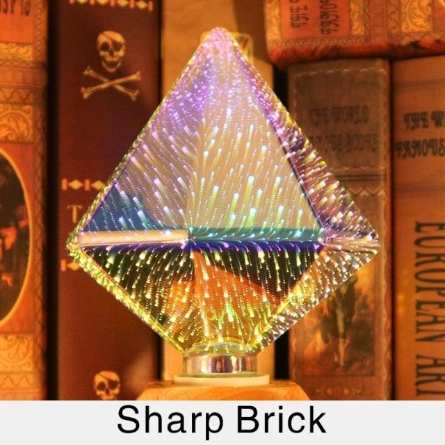 3D Decoration Edison LED Bulb Vintage Light Bulb Star Fireworks Lamp Holiday Night Light Christmas Tree Decoration bar Firework Bulb Party Home Christmas Party Holiday