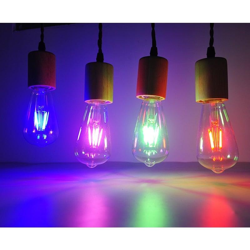 3D Edison Bulb Led Filament Decoration Vintage Glass Lighting Decor Antique Style Light Amber Warm Dimmable Bedroom Restaurant Home Office Light Fixtures Decoration