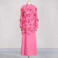 3D Floral Appliqué Maxi Dress(MS356)