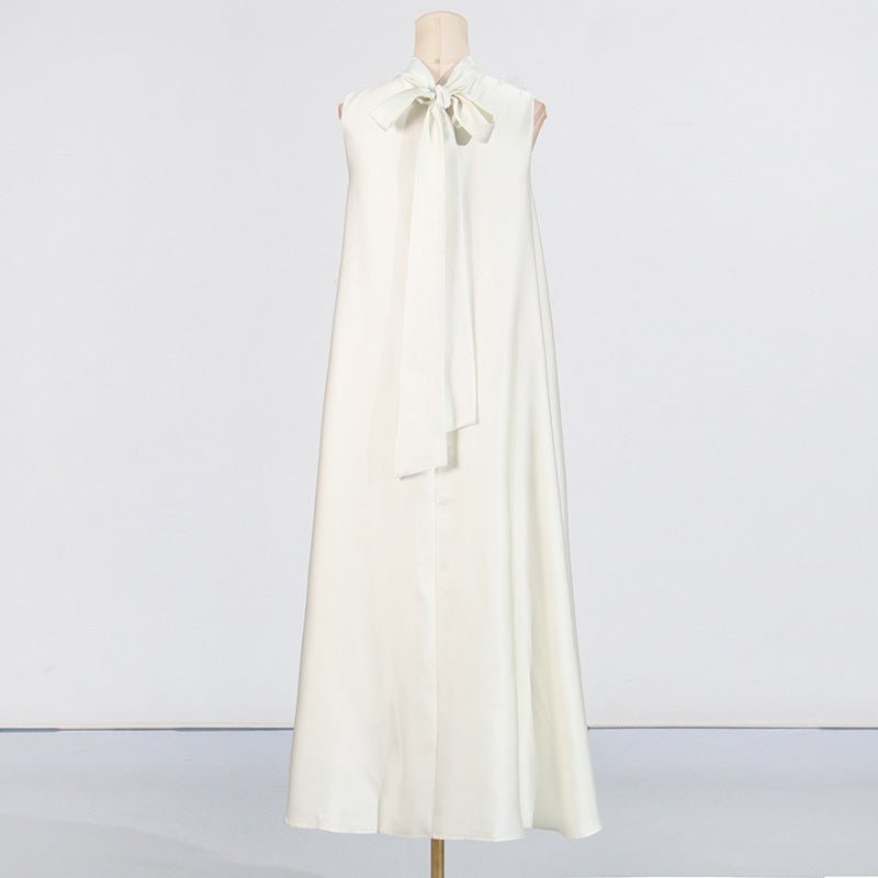 3D Floral Appliqué Sleeveless Maxi Dress(MS358)