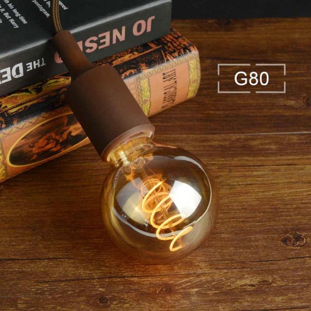 3D LED Lamp Edison Light Bulb Vintage Decoration LED Filament lamp Copper Wire String Replace Incandescent Bulb Decorative Spiral Filament